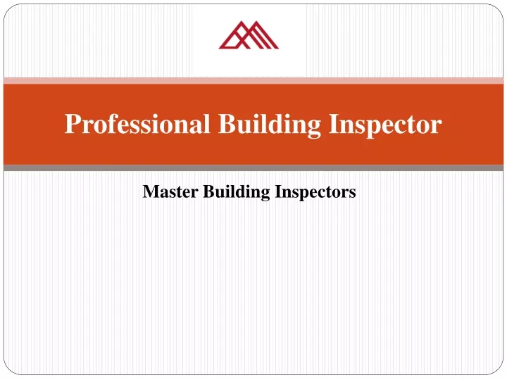 professional building inspector
