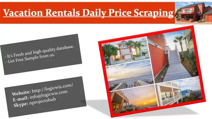 vacation rentals daily price scraping