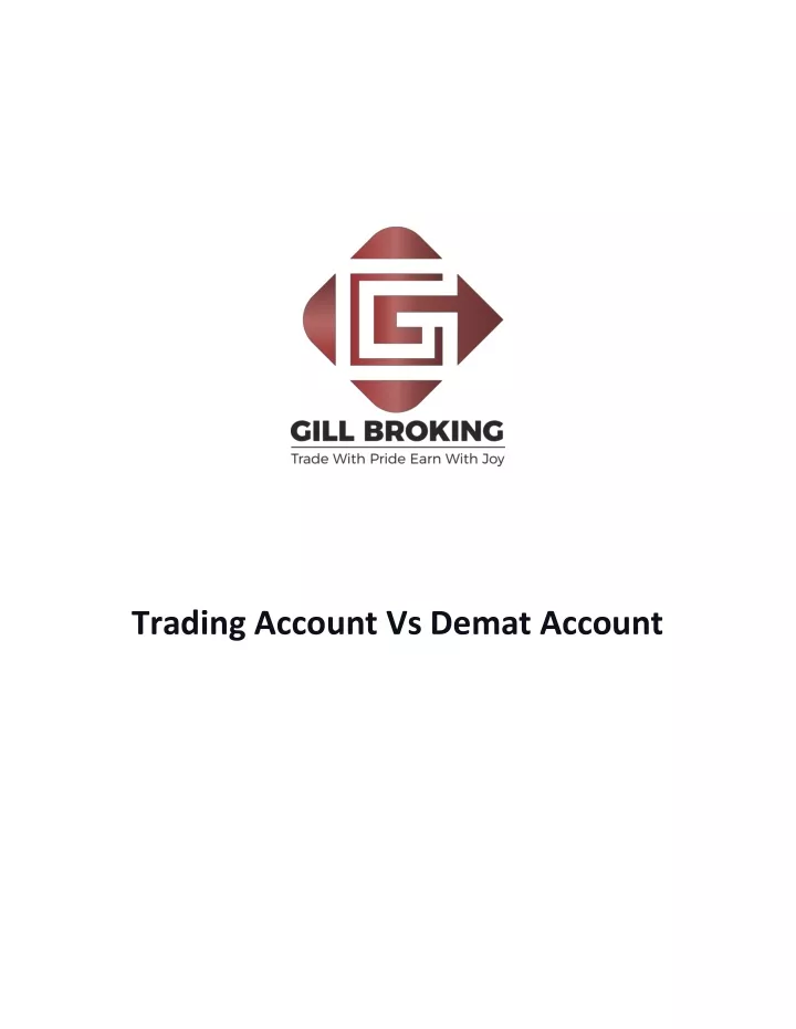trading account vs demat account