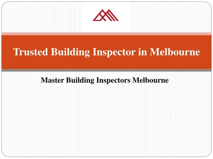 trusted building inspector in melbourne