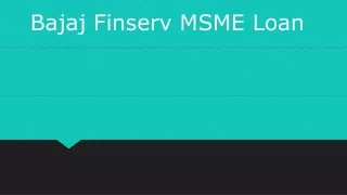 bajaj finserv msme loan