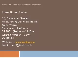 professional graphic design company in india kanku