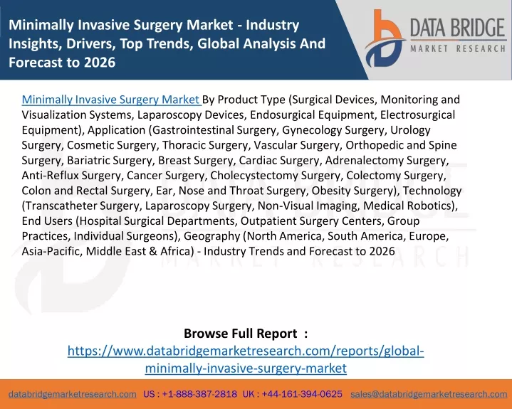 minimally invasive surgery market industry