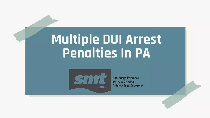 multiple dui arrest penalties in pa