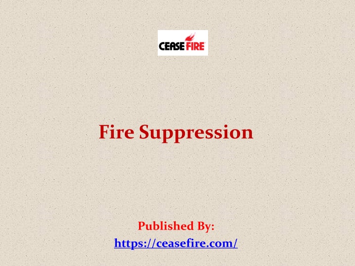 fire suppression published by https ceasefire com
