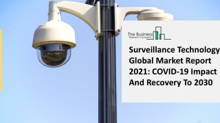 Surveillance Technology Market Strategies And Insight Driven Transformation 2021-2025