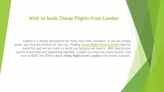 Find and Book Cheap Flights from UK for a Great Holiday