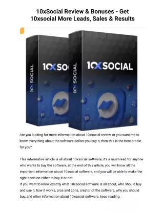 10xSocial 20,000 Leads Review -#1  Honest Review