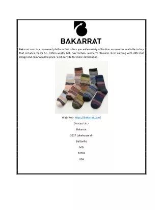 Shop Online Fashion Accessories in USA | Bakarrat.com