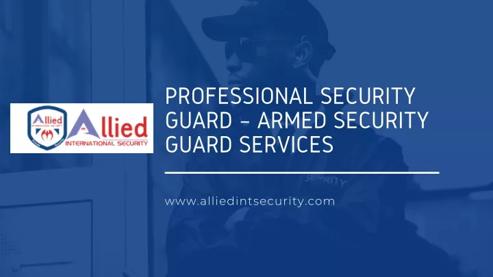 profess ional security guard armed security guard