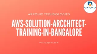 AWS-solution-arcchitect-training