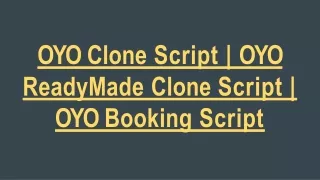 oyo clone script oyo