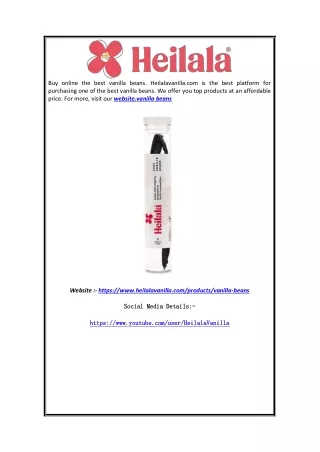 buy online the best vanilla beans heilalavanilla
