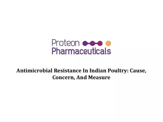 Antimicrobial Resistance In Indian Poultry: Cause, Concern, And Measure