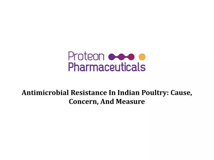 antimicrobial resistance in indian poultry cause