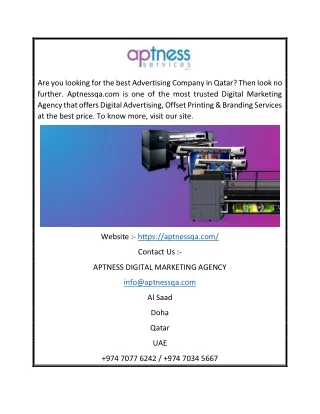 are you looking for the best advertising company
