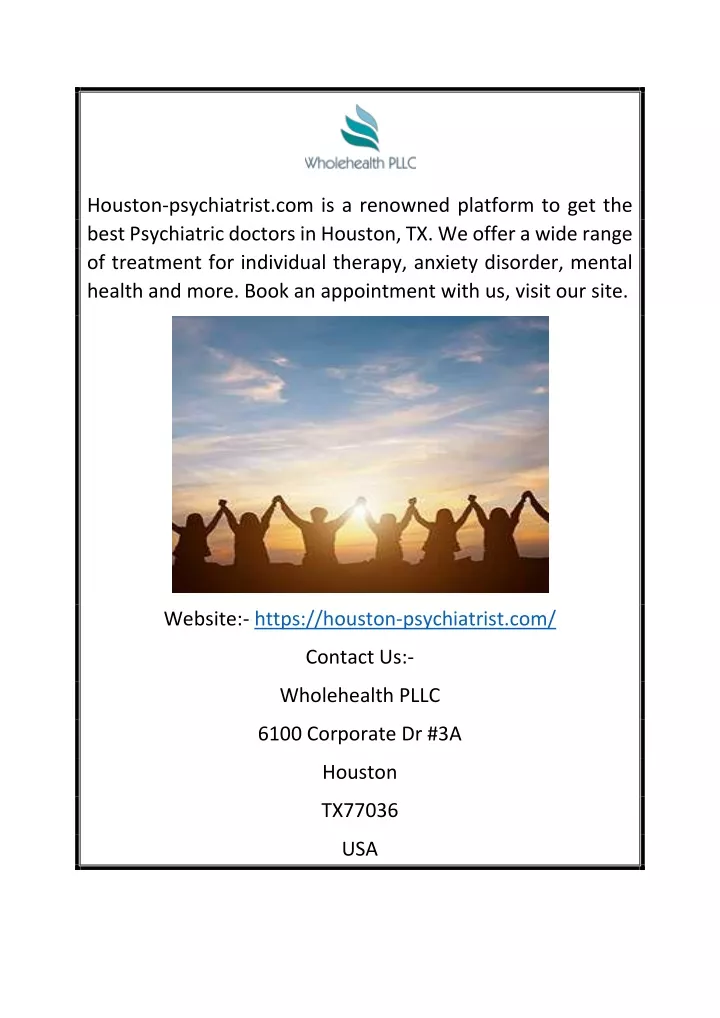 houston psychiatrist com is a renowned platform