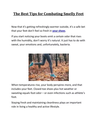 The Best Tips for Combating Smelly Feet