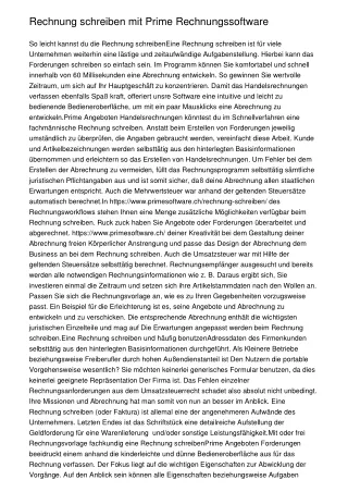 rechnung schreiben mit prime rechnungssoftware