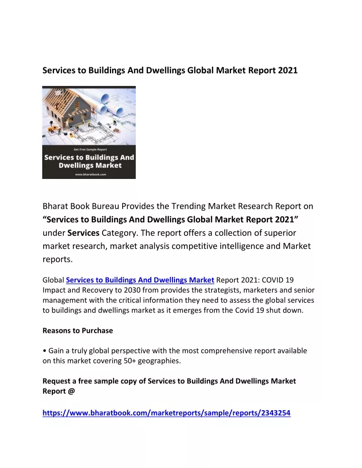 services to buildings and dwellings global market