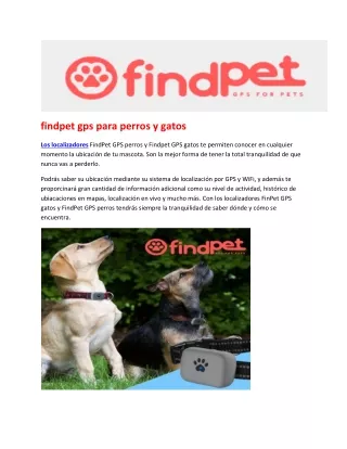 findpet gps para perros y gatos