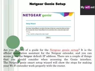 Genie Smart Setup Wizard – Download and Login | Mywifiext