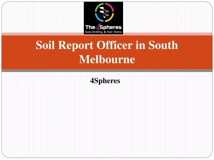 soil report officer in south melbourne