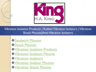 vibration isolation products rubber vibration