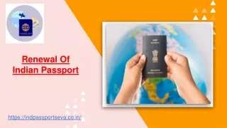 Renewal Of Indian Passport