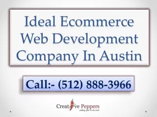 Ideal Ecommerce Web Development Company In Austin