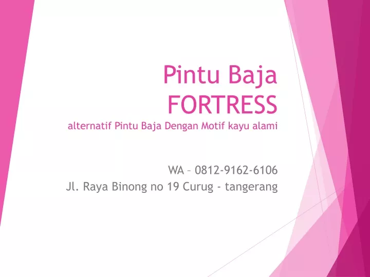 pintu baja fortress alternatif pintu baja dengan motif kayu alami