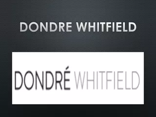 dondre whitfield