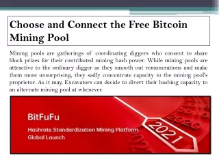 Choose and Connect the Free Bitcoin Mining Pool