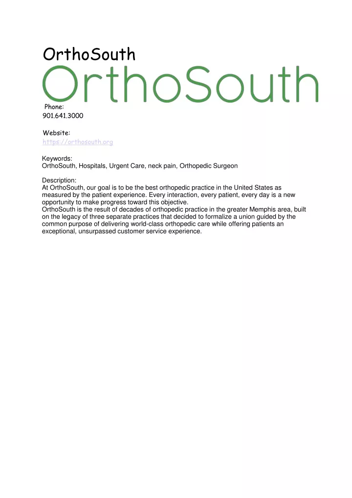 orthosouth