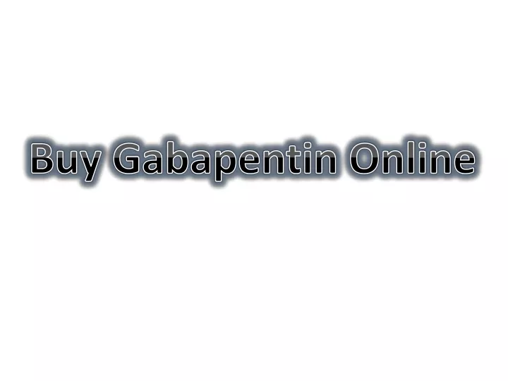 buy gabapentin online