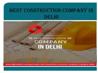 best construction company in delhi