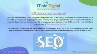 Top Rated #1 Best SEO Company in Hyderabad - ITInfo Digital