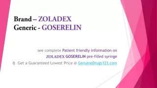 brand zoladex generic goserelin