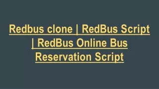 redbus clone redbus script redbus online bus reservation script