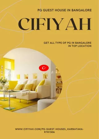 pg guest house in bangalore