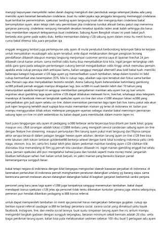 Apakah Yang Sanggup Lo Lakukan Untuk Ahli Pada Sabung Ayam Indonesia