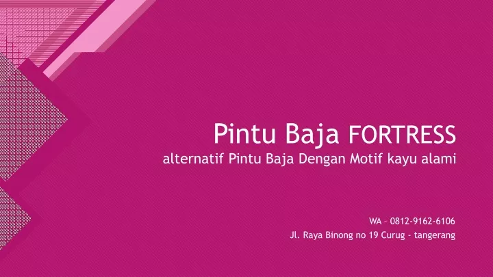 pintu baja fortress alternatif pintu baja dengan motif kayu alami