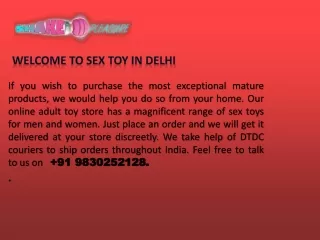 w elcome t o sex toy in delhi