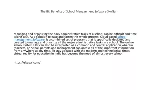 the big benefits of school management software skugal