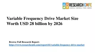 variable frequency drive market size worth
