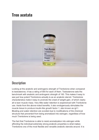 tren acetate