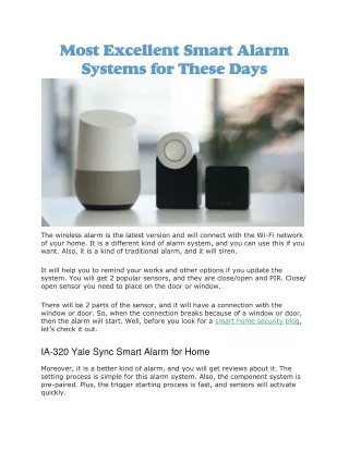 Smart home security blog