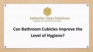 can bathroom cubicles improve the level of hygiene