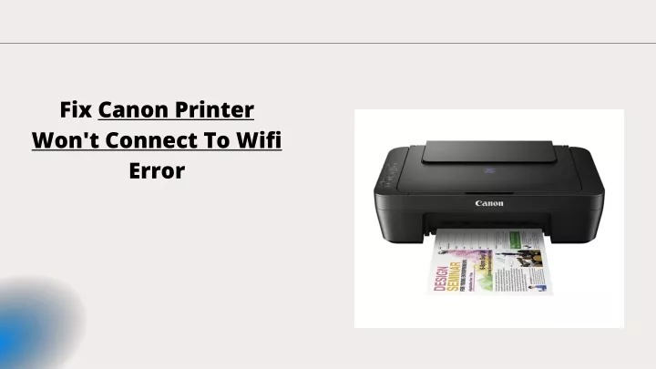 fix canon printer won t connect to wifi error