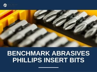 benchmark abrasives phillips insert bits